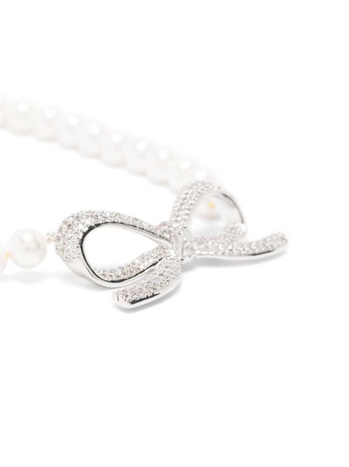 Paerl Necklace Bow SELF PORTRAIT | PF25617NPEARL